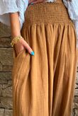 Sundaze Cheesecloth Bloomer Pant Hazelnut
